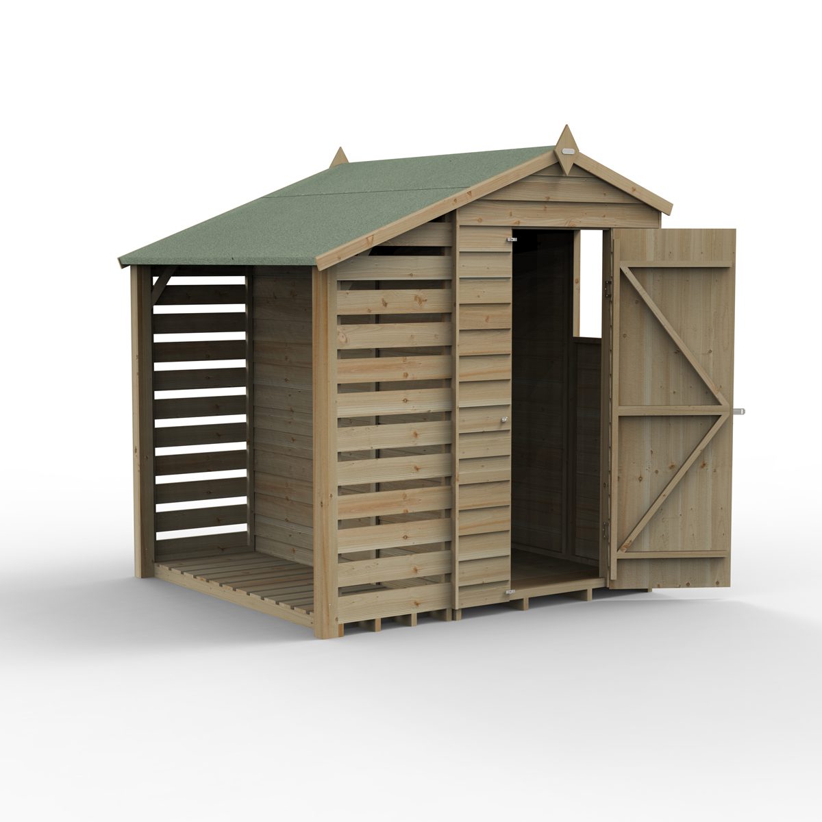 5013053200674 1 4LIFE Apex Shed 4x6 Single Door 1 Window With Lean To installation.jpg